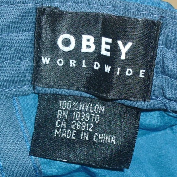 Obey Icon Face Eyes Logo Polyester Adjustable Strapback hat New - Picture 4 of 5